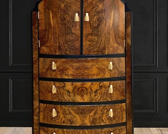 SOLD **Commission available**Art Deco cocktail cabinet / drinks cabinet.