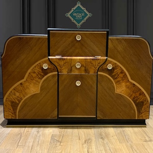 Art Deco cocktail cabinet, liquor cabinet, bar cabinet