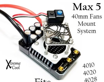 RCP Xtreme Cool Max 5 G1 or G2 40mm Cooling Fan Mount System 4010 4020 4028