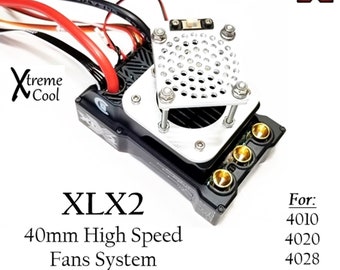 RCP Xtreme Cool Mamba XLX2 40mm Cooling Fan Mount System 4010 4020 4028