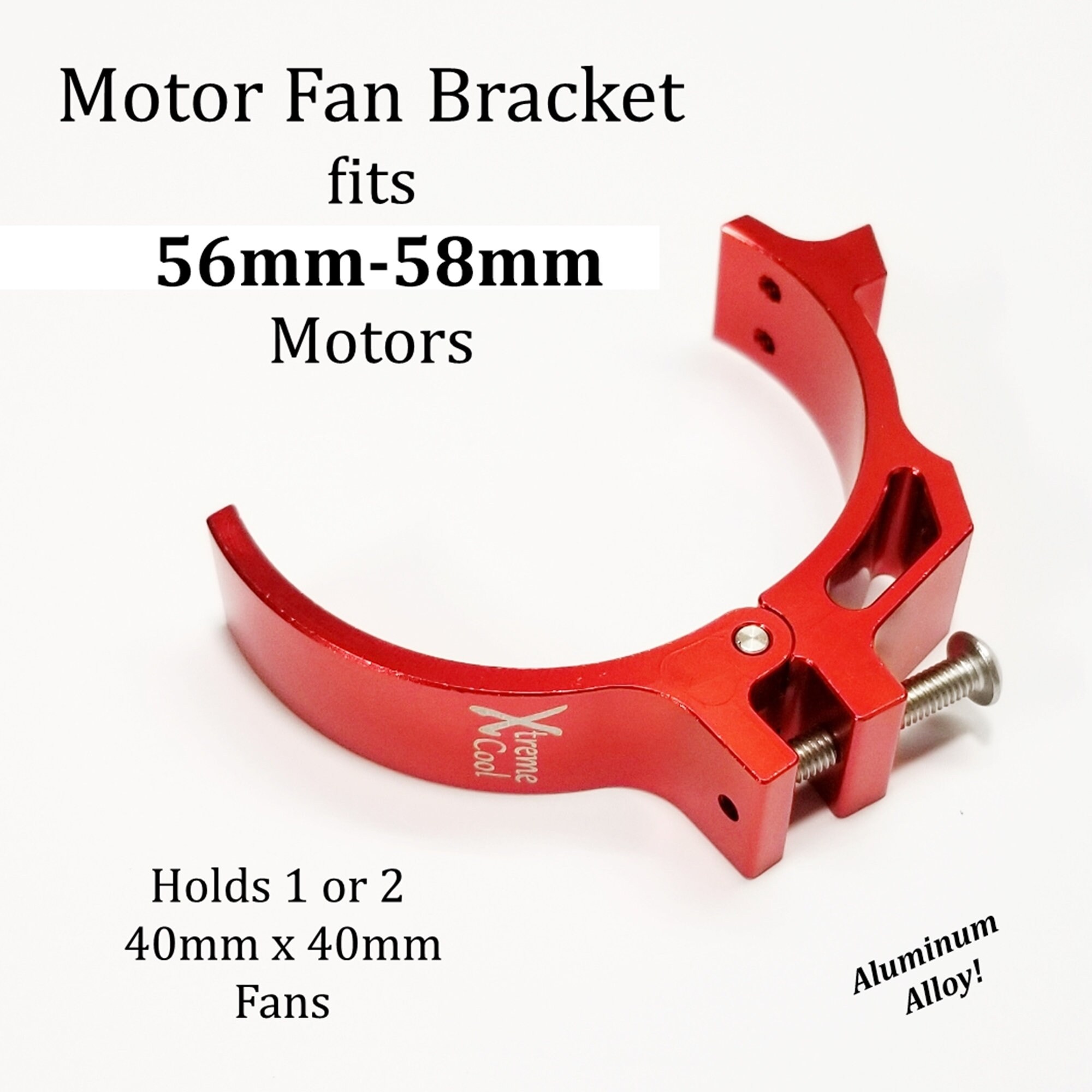 RCP Xtreme Cool Red Motor Fan Bracket Choose Your Bracket Size 45-49mm ...