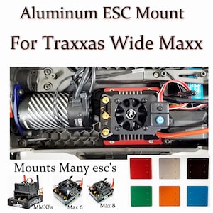 RCP-ESC Mount Fits Traxxas Wide Maxx All in One Max 8-Max 6-MMX8s Aluminum
