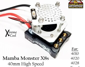 RCP Xtreme Cool Mamba Monster X 8s 40mm Cooling Fan Mount System 4010 4020 4028