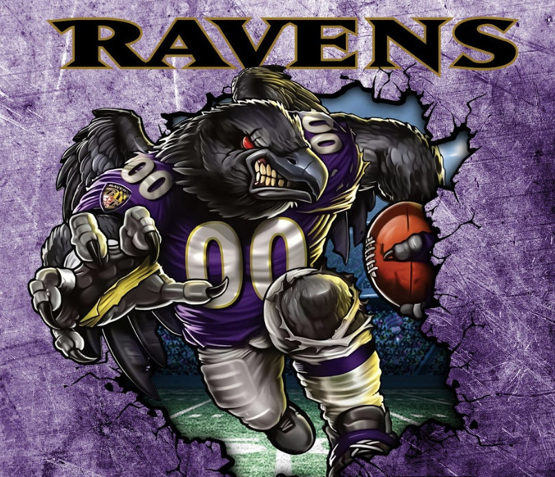 Ravens Football Tumbler PNG Etsy