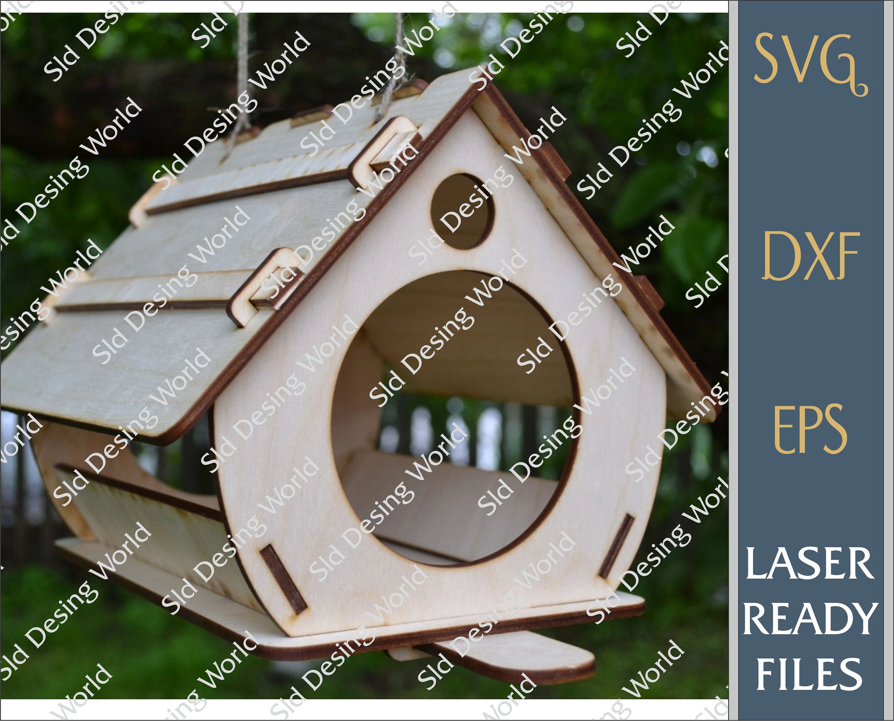 Laser Cut Bird House Svg File Bird House Vector Laser Template - Etsy