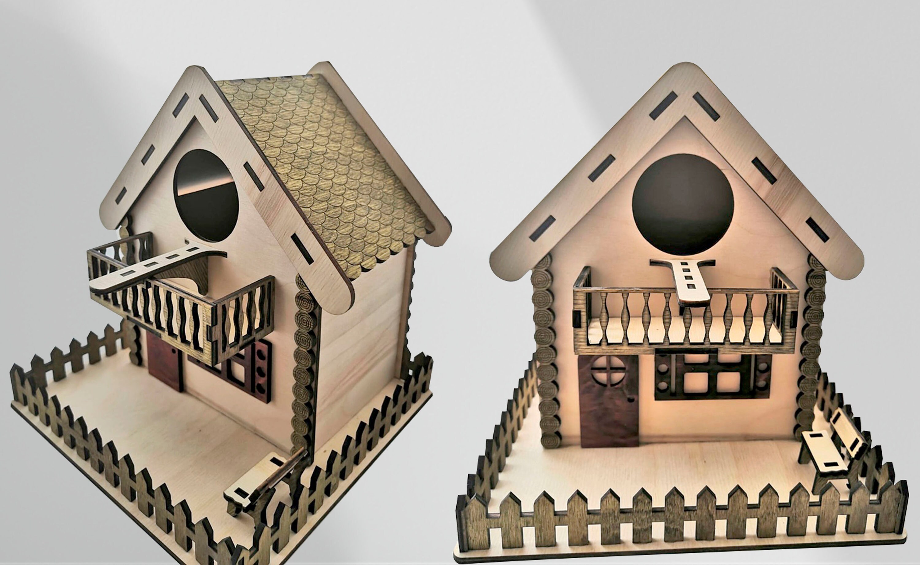 Birdhouses Laser Cut Svg File Bird House Vector Laser Template Nesting