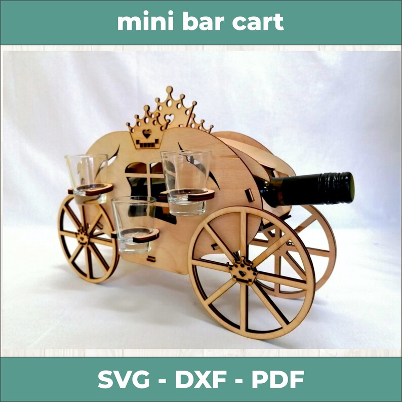 Tank Beer Pack Laser Cut Minibar Plywood Bottle Holder Glass Holder