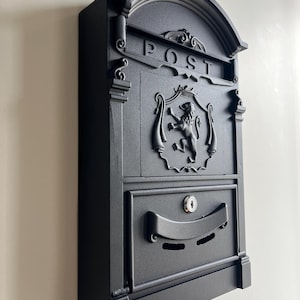 Buzón de aluminio fundido con diseño de león de alta calidad, buzón de correo, buzón para hogares, buzón de decoración del hogar, buzón de correo para jardín de invierno