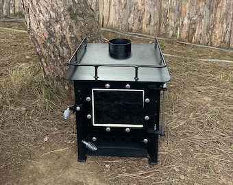 Premium Wood Stove for caravan, campervan, tiny house stove, wood burning stove for outdoor tent, stove, firepit stove, tiny stove, RV stove