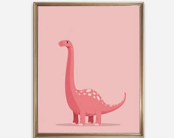 Dinosaurus kinderkamer muurkunst set | Kinderkamerdecoratie (digitale download)