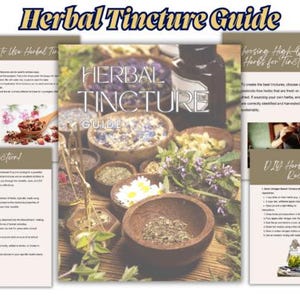 Herbal Tincture Guide – 15 Pages Graphic