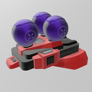Halo Inspired Three Prayers Shoulders 3D Model