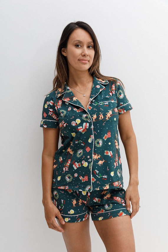 Christmas short pyjamas womens hotsell