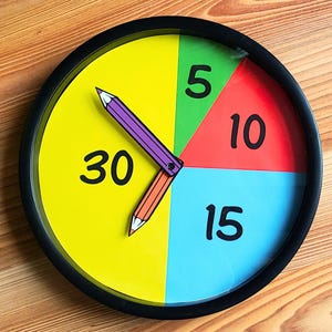 Dalton Wanduhr, buntes pädagogisch wertvolles Dekor, tägliche Montessori-Routine Uhr für Kinder, visueller Stundenplan für Vorschule und Hausschule
