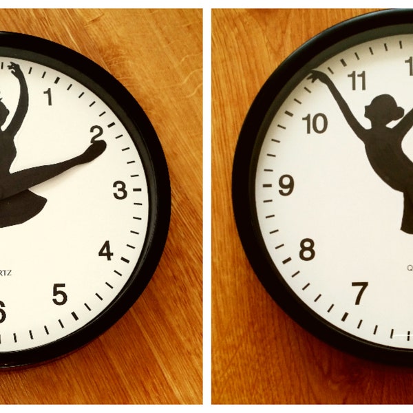 ballerina wall clock ballet wall clock novelty clock funny wall clock dancer