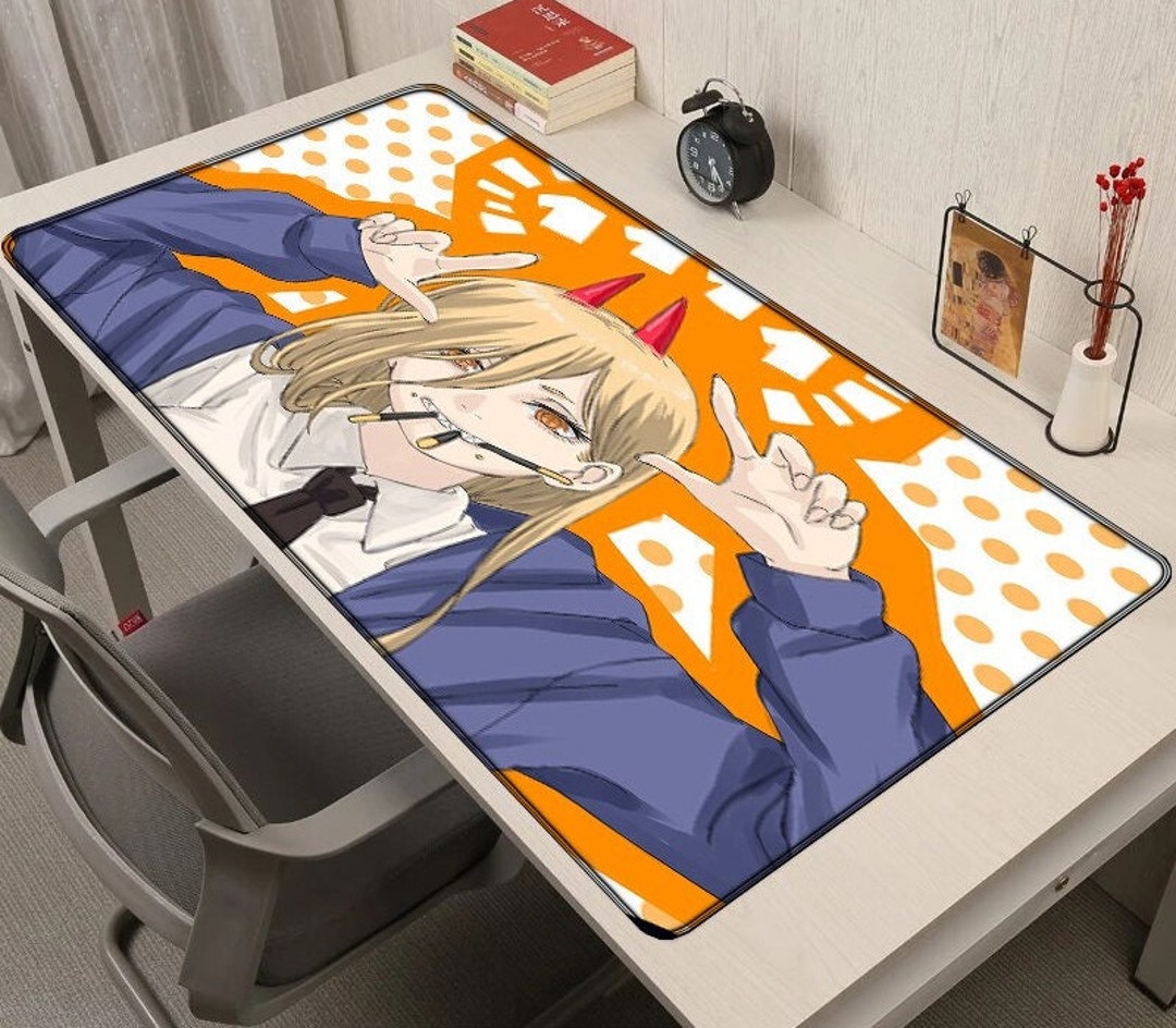 Large 400x900x3mm Mousepad Chainsaw Man Gaming Laptops Gamer Etsy