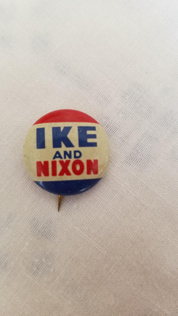Campaign button, vintage pinback Gem