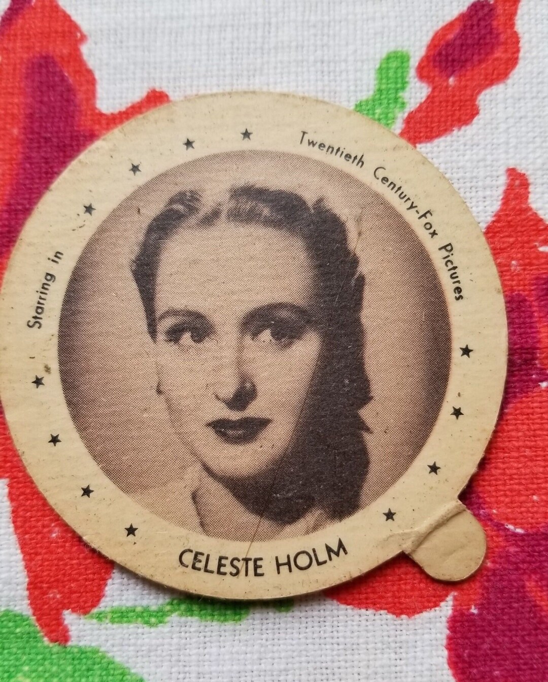 Vintage Advertising, 1940's, Celeste Holm, Breyer's Ice Cream Cardboard