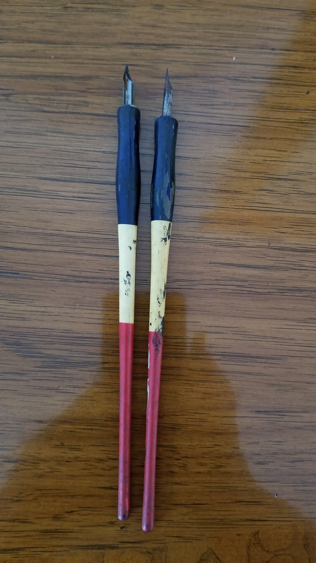 Vintage Calligraphy Pens, 1970s. Wood. Display, Vintage Studio/ Office Etsy