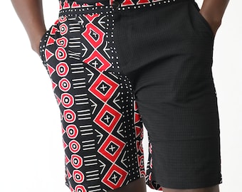 Male African Shorts with Zipper