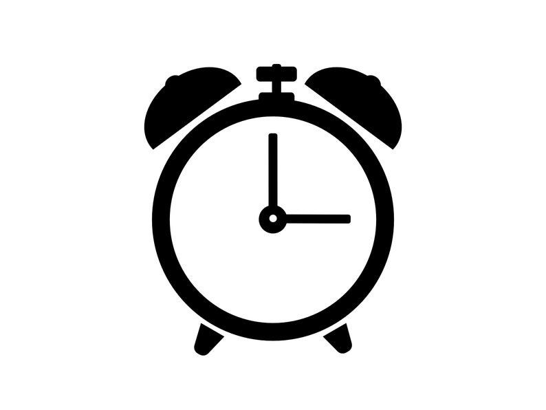Despertador SVG Reloj SVG Reloj Alarma Despertar alarma imagen 1