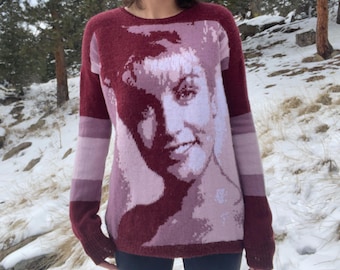 Laura Palmer Twin Peaks hand knit sweater
