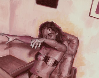 they're coming to get you, Barbara- oil painting