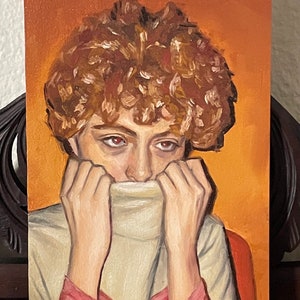 original oil painting mini portrait