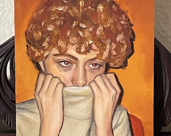 original oil painting mini portrait