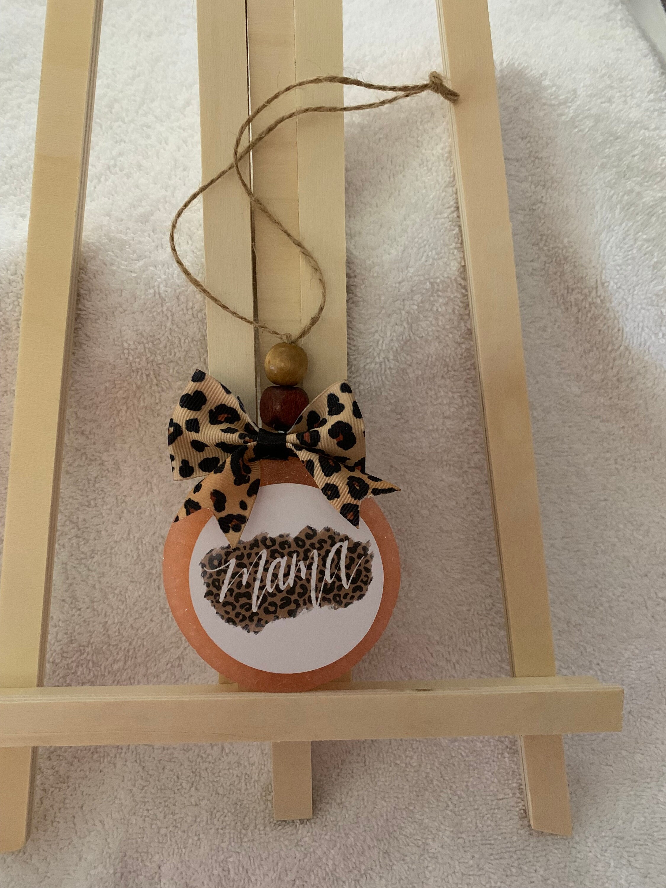 MAMA Car Freshie Dog Mom Lover Blush Circle Air Freshener Etsy