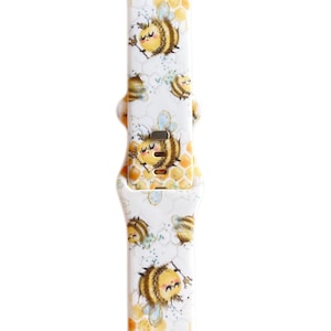 Honey Bee Uhrenarmband kompatibel für Apple Watch Series 9 8 7 6 5 4 3 2 1 SE für Männer und Frauen, Größen 38mm 40mm 41mm 42mm 44mm 45mm 49mm