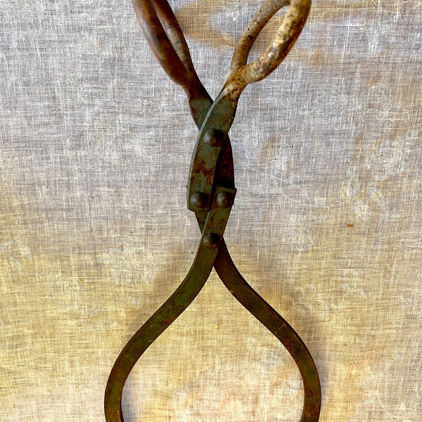 Antique Ice Tongs Etsy