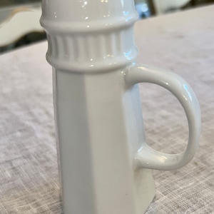 Antique white ironstone creamware salt, pepper, or sugar shaker, 1950’s