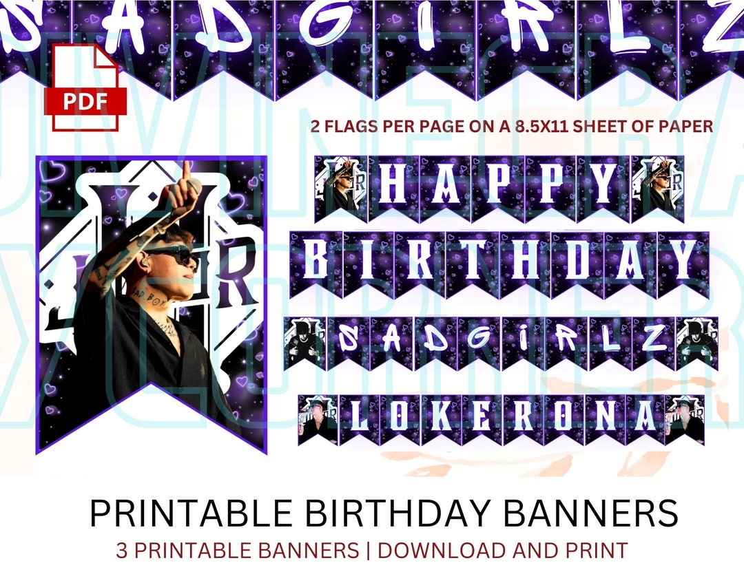 Junior H Birthday Banners | Junior H | Junior H Banner | Sadboyz