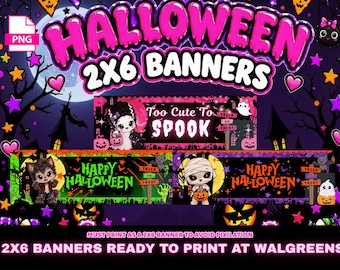 Halloween Banners | Halloween | Halloween Treat Cards | Jumbo Treat Cards | Halloween SVG | Cute Halloween SVG | Halloween Jumbo Cards