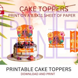 Tropicoqueta Cake Topper | Tropicoqueta | Teopicoqueta Toppers | Karol G Banner | Bichota | Tropicoqueta Party