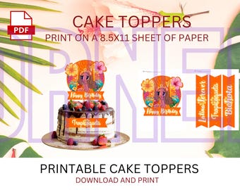 Tropicoqueta Cake Topper | Tropicoqueta | Teopicoqueta Toppers | Karol G Banner | Bichota | Tropicoqueta Party