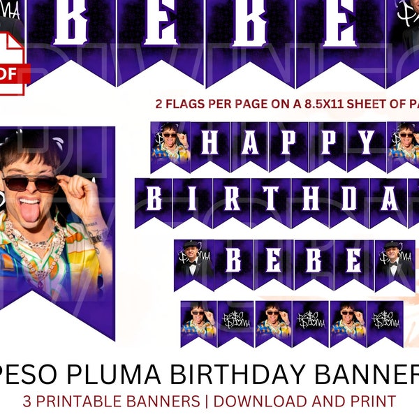 Peso Pluma Birthday Decoration Etsy