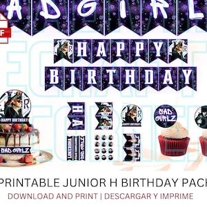 Junior H Birthday Banners | Junior H | Junior H Birthday Pack | Sadboyz | Sadgirlz | Junior H Party | Junior H SVG | Junior H shirt