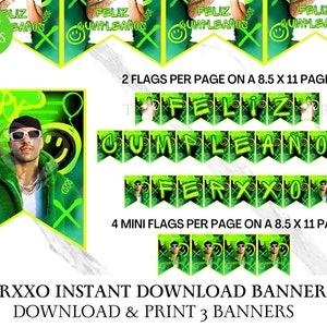 Banner di compleanno FERXXO / Feid / FERXXO / FERXXO Feliz Cumpleaños / Banner di compleanno Feid / Banner Ferxxo / Arredamento Ferxxo