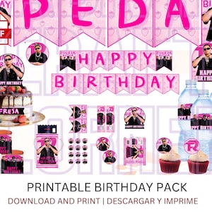 Fuerza Regida Birthday Banner | Jesus Ortiz Paz | Jesus Ortiz Paz SVG | Sabor Fresa Banner | JOP Cake Topper | JOP Shirt