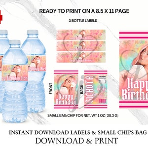 Karol G Birthday Chip Bag & Bottle Labels | Bichota Season | Mañana Sera Bonito | Bichota | Karol G Party | Karol G Birthday | Karol G Shirt