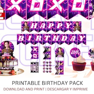 Young Miko Birthday Banner | Young Miko | Trap Kitty | Baby Miko | Young Miko Party | Young Miko Birthday | Young Miko SVG | Baby Miko Shirt