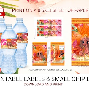 Karol G Birthday Chip Bag and Labels | Tropicoqueta | Karol G Party | Karol G Birthday | Bichota | Bichota Season | Karol G Shirt