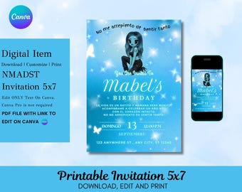 No Me Arrepiento de Sentir Tanto Birthday Invitation | Tropicoqueta Birthday Invitation | Tropicoqueta | Tropicoqueta Banner