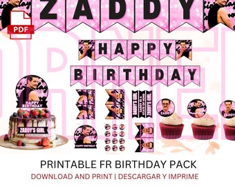 Pedro Pascal Birthday Banner | Zaddy | Pedro Pasca l Zaddy | Pedro Pascal Birthday Banners | Pedro Pascal Party |