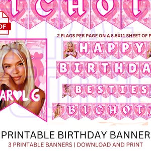 Verjaardagsbanner Karol G | Bichota | Karol G SVG | Sera Bonito-shirt Manana | Karol G-beker | Karol G-shirt