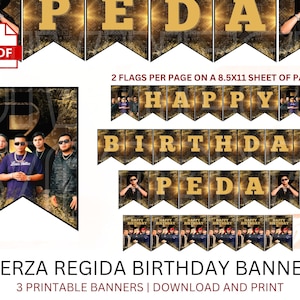 Fuerza Regida Birthday Banner | Fuerza Regida | Fuerza Regida Party | Fuerza Regida Decorations | Fuerza Regida Birthday | Fuerza Regida TQM