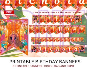Verjaardagsbanner Karol G | Tropicoqueta | Karol G Party | Karol G Verjaardag | Bichota | Bichota-seizoen | Karol G-shirt | Bichota-SVG