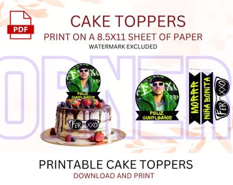 FERXXO Birthday Cake Toppers | Ferxxo Calipsis |FEID | FERXXO Feliz Cumpleaños | Feid Banners | Ferxxo Banners | Feid Cake Toppers